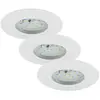 Briloner Set 3Spot LED Encastrable BRILONER Mod 5W Ip44 Clii Blanc