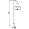 Albert Leuchten, Éclairage d'extérieur, Lampes d'allée (E27, IP44)
