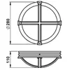 Albert Applique 606230 Bateau, aluminium, E27, 11 cm Noir