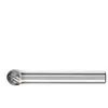 FORMAT Pferd - Fraise sur tige kud d. 8 mm l. tête 7 mm d. de la tige 6 mm carbure engrènement 3 plus