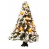 Noch- Arbre de Noël iluminé avec 10 LEDs enneigé 5 cm, 22110, coloré