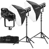 BRESSER Studiolamp - COB LED Light Duo Kit - BR-180 RGB - 2 x BR 180 R...