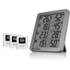Bresser Weerstation - Quadro NV Thermo-/ Hygrometer- 3 Sensoren - Grij...
