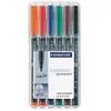 STAEDTLER - Lumocolor marqueur permanent 317M, étui de 6