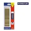 Staedtler - blister de 5 crayons graphite hb noris 120 + gomme