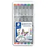 Feutres extra-fins à encre colorée infalsifiable Staedtler Multicolore