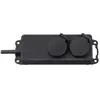 Brennenstuhl Stopcontactverdeler IP44 2-voudig zwart 2m H07RN-F 3G1,5