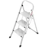 Marche-pied 3 marches HAILO ProfiStep en acier K10 - Blanc - Sureté de...