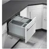 Poubelle de cuisine encastrable pour tiroir coulissant 30L Hailo AS XX...