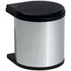 Hailo Poubelle de tri 12 l (Inox/noir)