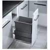 Poubelle de cuisine coulissante encastrable 30L Hailo Cargo Synchro