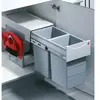 Hailo 3666801 - AS Tandem - 15L/15L - Veegset - Lichtgrijs