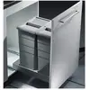 HAILO Poubelle encastrable 2 bacs pour meuble coulissant 60L (29+29) B...