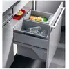 Poubelle de cuisine tri sélectif 2 bacs encastrable 60L (30+30) Hailo ...