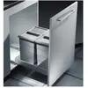 HAILO Poubelle encastrable 2 bacs pour meuble coulissant 50L (24+24) B...