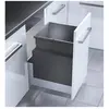 Poubelle encastrable pour meuble coulissant 55L Hailo Triple XL
