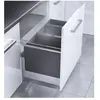 Poubelle encastrable 3 bacs pour meuble coulissant 74L (28+28+18) Hail...