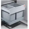 HAILO Poubelle encastrable tri sélectif 2 bacs 30L (18+12) Raumspar Ta...