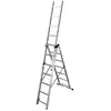 Echelle transformable 3 plans en aluminium HAILO HobbyStep - 3x7 échel...