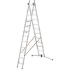 Echelle transformable 2 plans Hailo S 110 Pro - Aluminium - 12 marches - 6m60