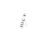 Trapladder Hailo L100, EN 131, met multifunctionele schaal en steunbeu...