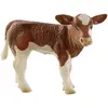 Bullyland Animaux Figurine Veau Marron Et Blanc Mona - 7 Cm
