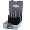 RUKO Jeu de tarauds de machine DIN 371/376 C M3-M12 7unités.HSS-Co5 co...