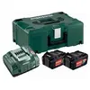 Set de base METABO - 2 x 5.2 Ah - Batterie Li-ion - Chargeur Secteur