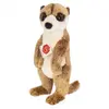 Hermann Teddy Knuffeldier Stokstaartje - zachte pluche stof - premium knuffels - lichtbruin - 29 cm