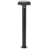 BRILLIANT LED buitenvloerlamp, solar, 70 cm, 500 lm, 3000 K, metaal, zwart