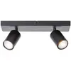 Brilliant Jello - Plafondspot - GU10 2x4,5W - 3000K - Zwart