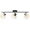 Brilliant Houten plafondlamp Norah 3-lichts - 99739/76