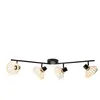 Brilliant Houten plafondlamp Norah 4-lichts - 99740/76
