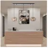 Brilliant Woodball - Hanglamp - Balk - E27 max 3x60W - Zwart/Rotan
