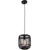 Brilliant Woodrow - Hanglamp - E27 max 1x60W - Hout/Zwart