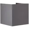 Brilliant Brillant | Hilly LED buiten wandlamp donkergrijs | 1x LED geïntegreerd, 6W LED geïntegreerd, (700lm, 3000K)