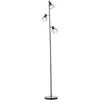 BRILLIANT lamp, Blacky vloerlamp 3-vlams zwart mat, 3x D45, E14, 25W, ...
