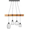 Brilliant Keyla - Hanglamp - Hout;Zwart