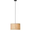 Brilliant Wimea - Hanglamp - E27 max 1x40W - Zwart/Nature