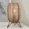 BRILLIANT lamp, Tanah tafellamp zwart/naturel, 1x A60, E27, 42W, met s...