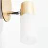 Brilliant Applique spot à 1 lumière Babsan E14 40W bois clair et blanc