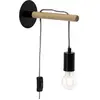 Brilliant JARBO-Applique Bois et Métal avec interrupteur H26cm
