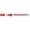 edding - marqueur permanent industry 8300, pointe ogive, rouge