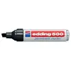 edding - marqueur permanent 500, pointe biseautée, noir