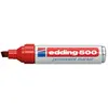edding - marqueur permanent 500, pointe biseautée, rouge