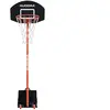 Hudora Panier De Basket-Ball Sur Pied 205 Avec Ballon Et Pompe Rouge E...