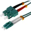 Helos 7.5m OM3 LC/SC Glasvezel kabel 7,5 m Turkoois