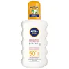NIVEA SUN Sensitive Immediate Protect Zonnebrand Spray SPF 50+ - Zonnespray Gevoelige huid - Met bio aloë vera - Parfumvrij - 200 ml