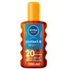 Huile Sèche Protect & Bronze SPF20 - NIVEA - 200ml - Protection UVA/UV...