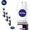 NIVEA Invisible For Black & White Clear - 3 x 150 ml - voordeelverpakk...
